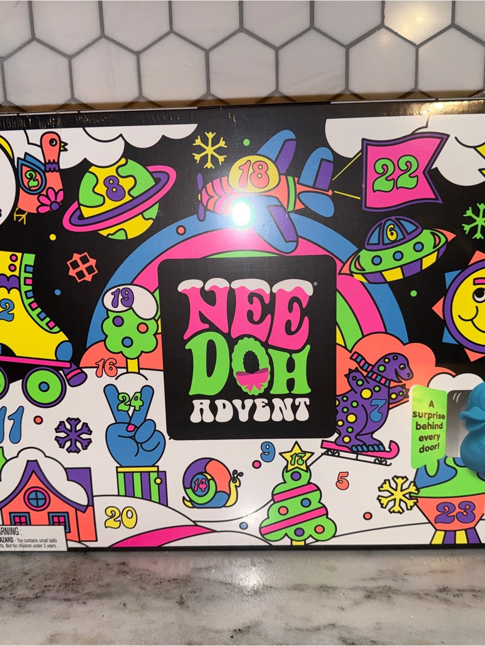 Advent Wall Art Calendar - Neon Multicolor